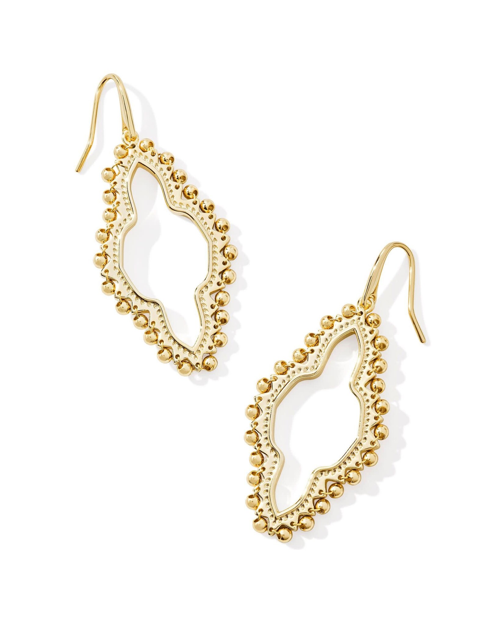 Abbie Beaded Open Frame Earrings