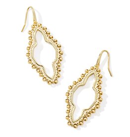 Abbie Beaded Open Frame Earrings