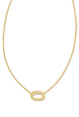 Elisa Ridge Open Frame Pendant Necklace