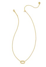 Elisa Ridge Open Frame Pendant Necklace