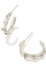 Beatrix Small Hoop Earrings in Silver