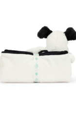 Bashful Black & Cream Puppy Blankie