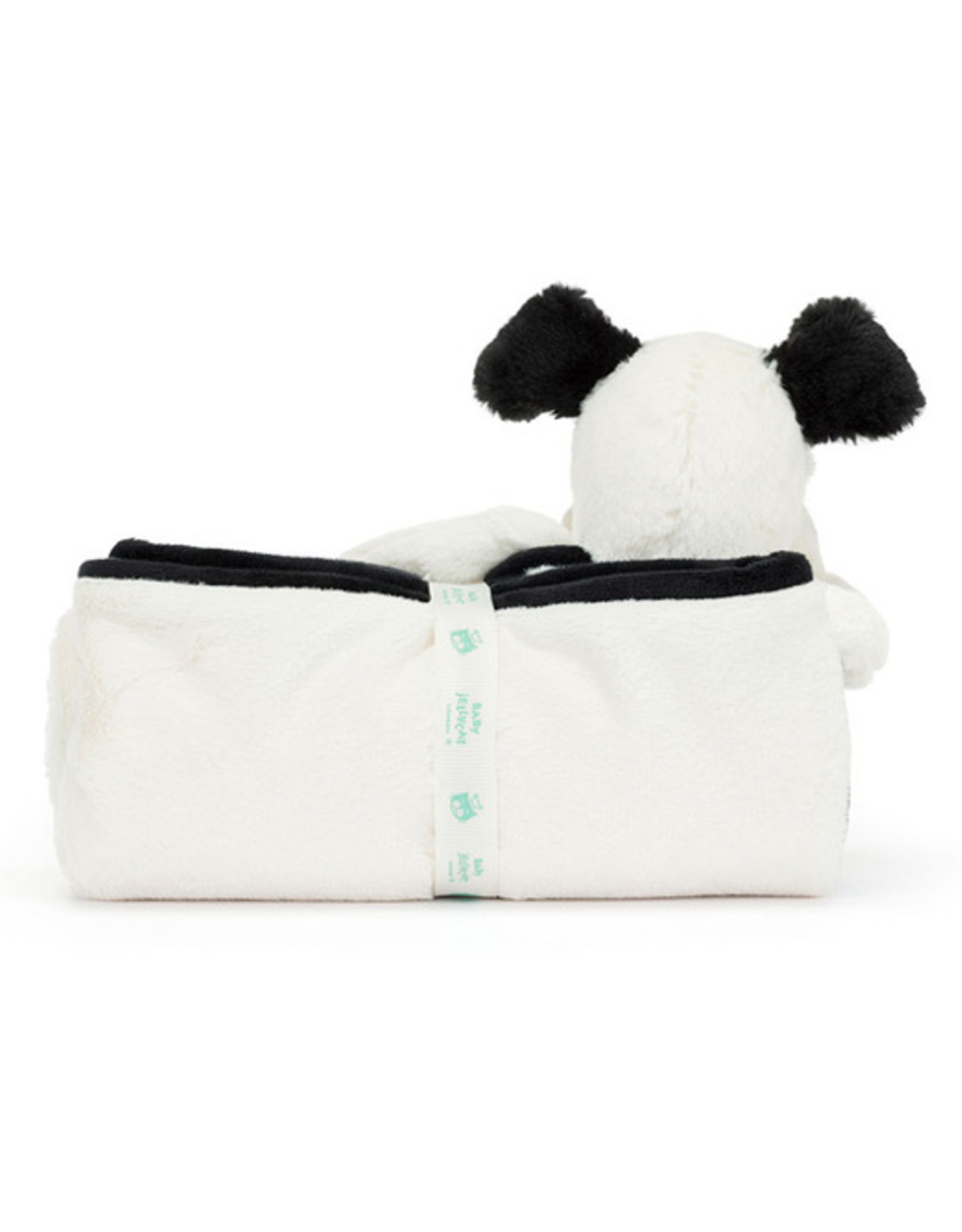 Bashful Black & Cream Puppy Blankie