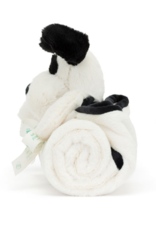 Bashful Black & Cream Puppy Blankie