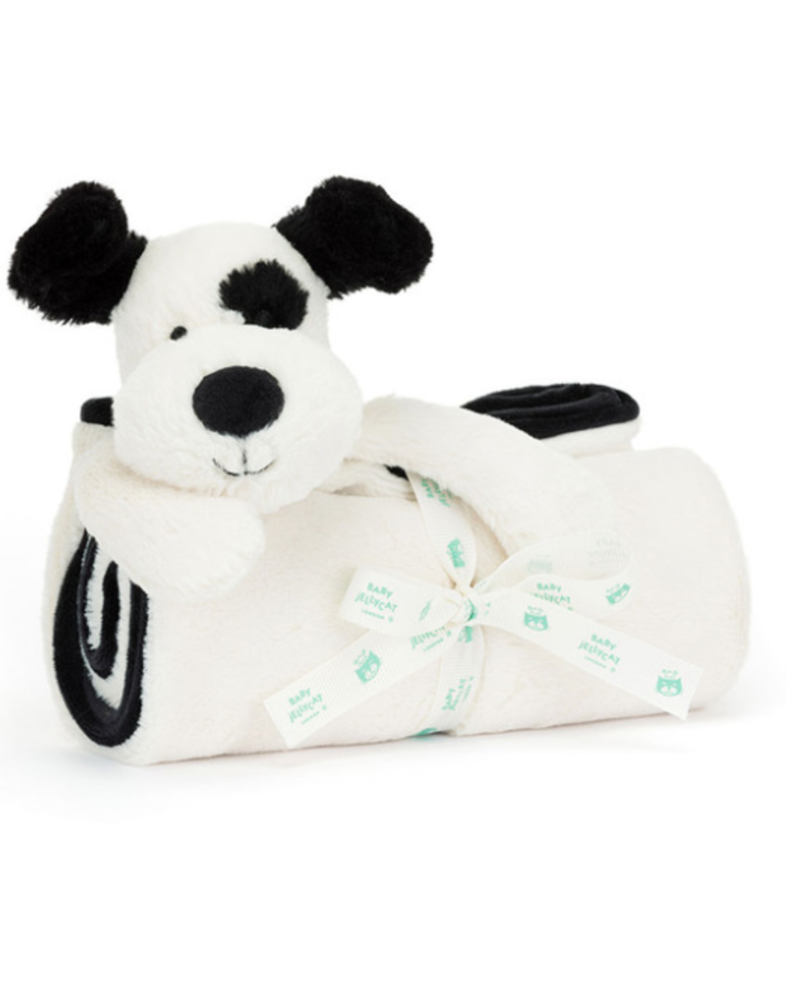 Bashful Black & Cream Puppy Blankie