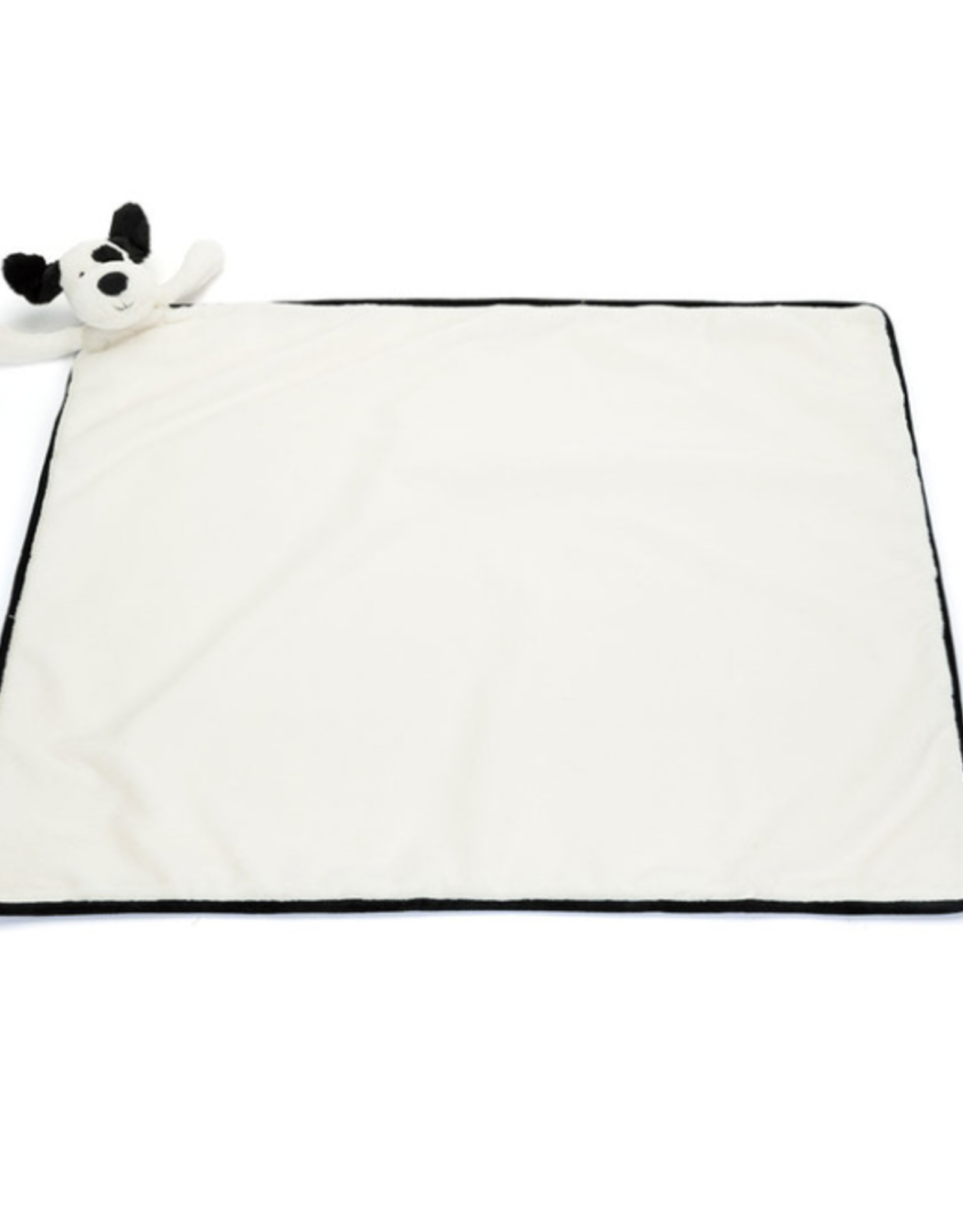 Bashful Black & Cream Puppy Blankie