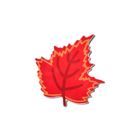 Big Attachment Red Fall Leaf