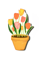 Big Attachment Pot Of Tulips
