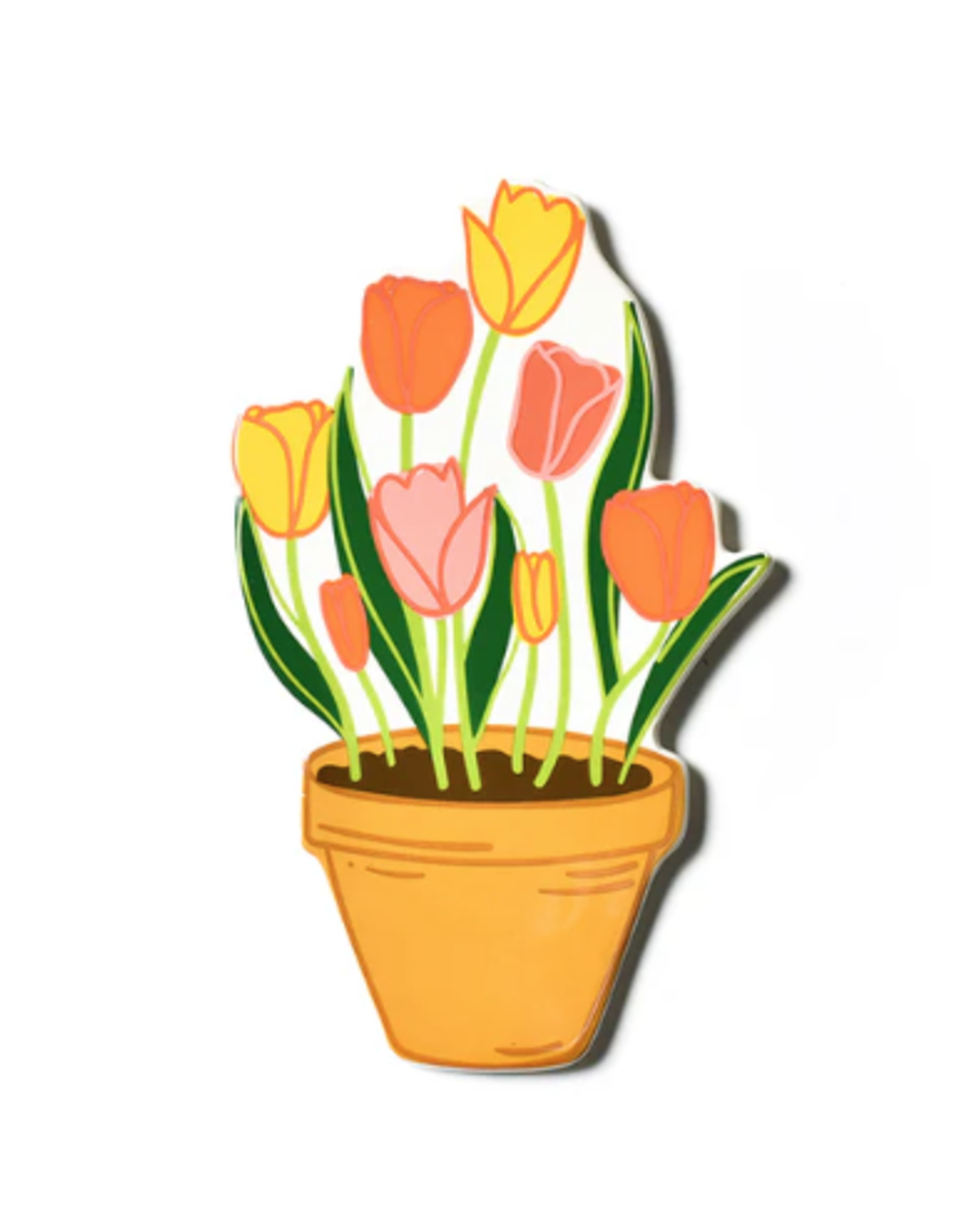 Big Attachment Pot Of Tulips