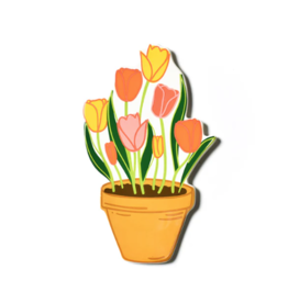 Big Attachment Pot Of Tulips