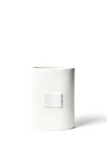 Mini Oval Vase White Small Dot