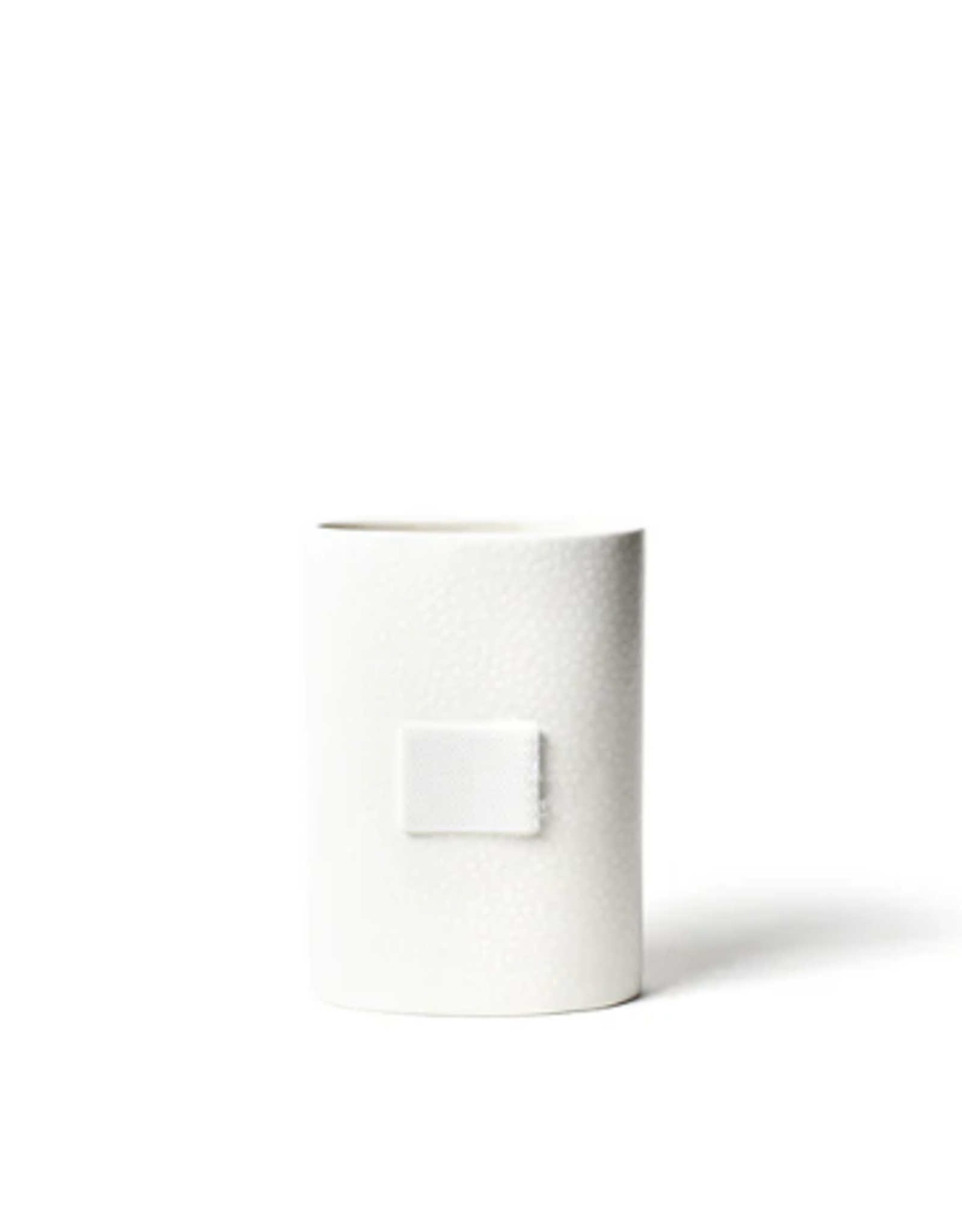Mini Oval Vase White Small Dot
