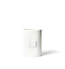 Mini Oval Vase White Small Dot