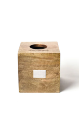 Happy Everything Mini Square Wood Tissue Box Cover