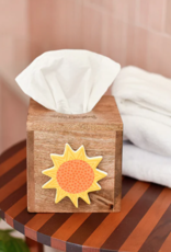 Happy Everything Mini Square Wood Tissue Box Cover