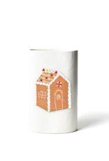 Big Oval Vase White Small Dot