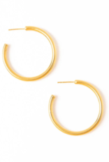 Earring Marianne Large Chunky Hoop Brass