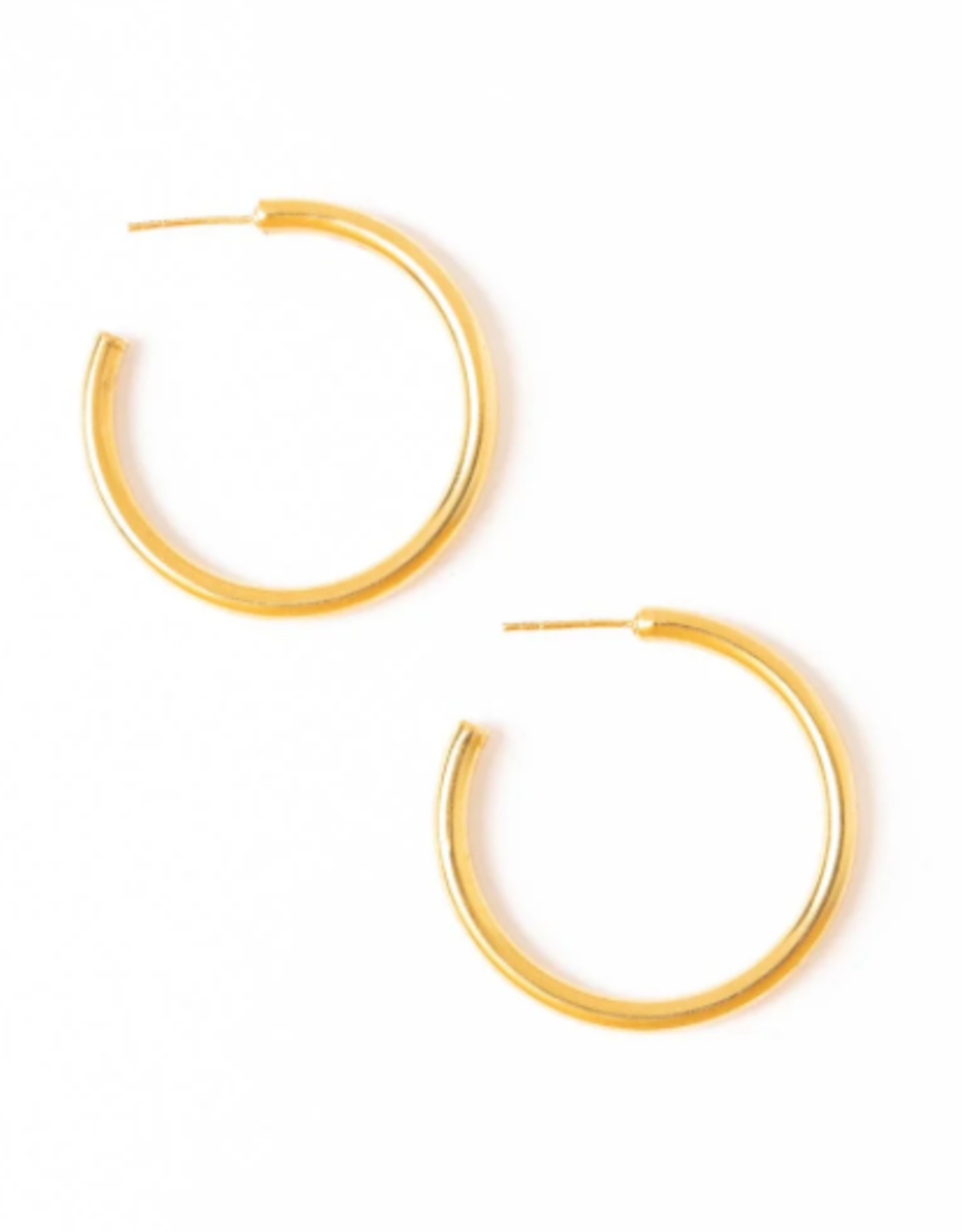 Earring Marianne Large Chunky Hoop Brass