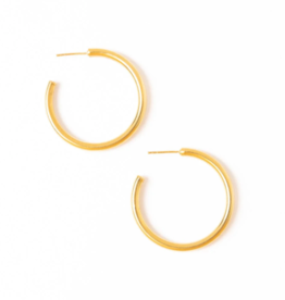Earring Marianne Large Chunky Hoop Brass