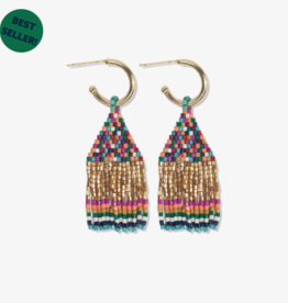 Hoop Leta Mini Gold Confetti Fringe Muted
