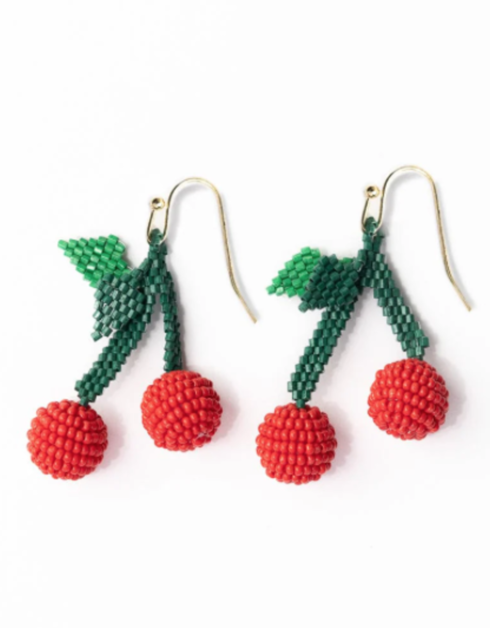 Lottie Cluster Dangle Luxe Earrings Cherry