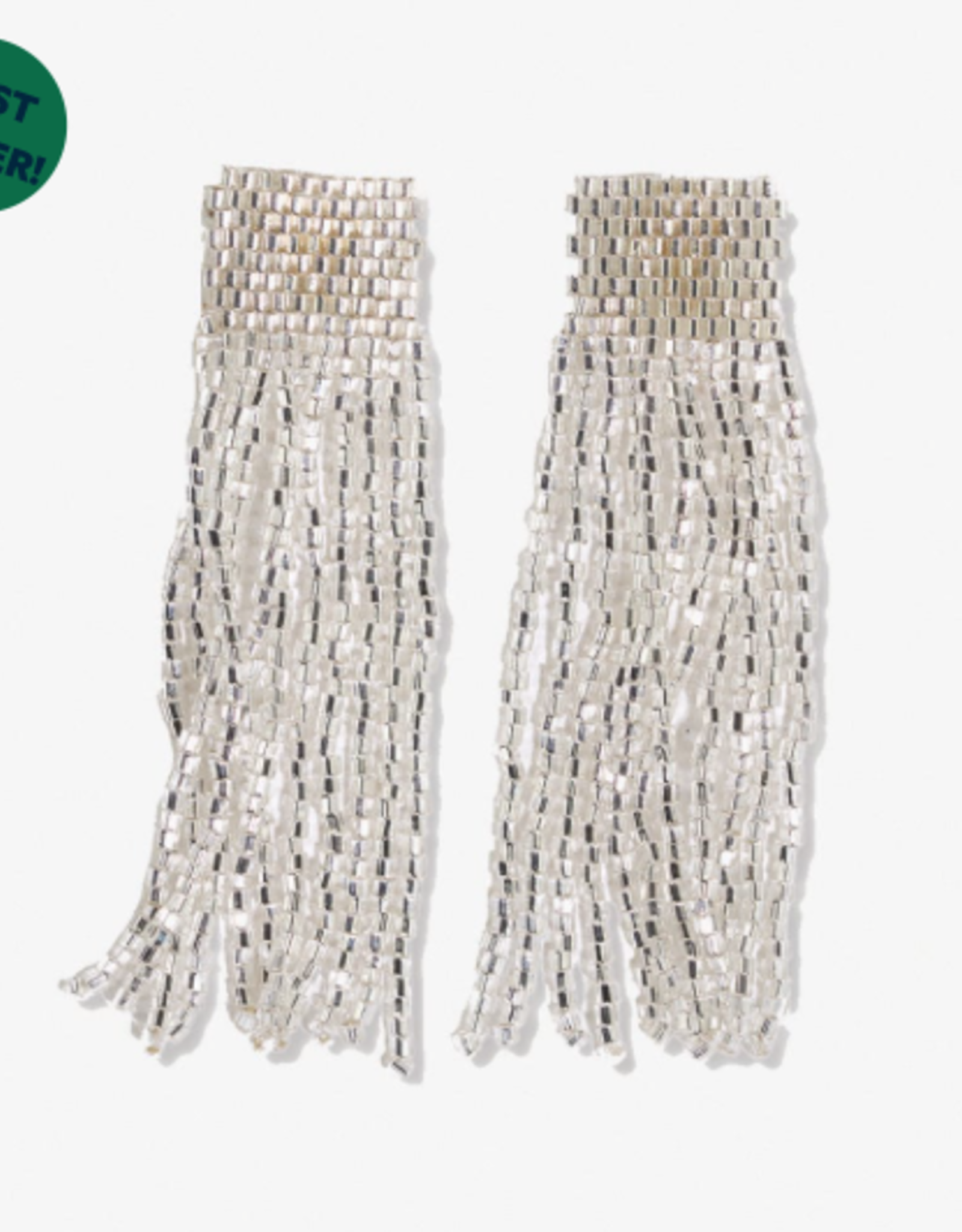 Earring Marilyn Solid Beaded Silver