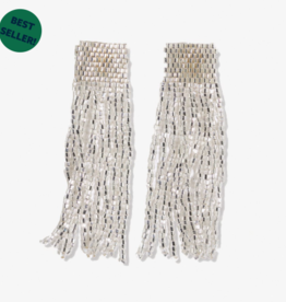 Earring Marilyn Solid Beaded Silver
