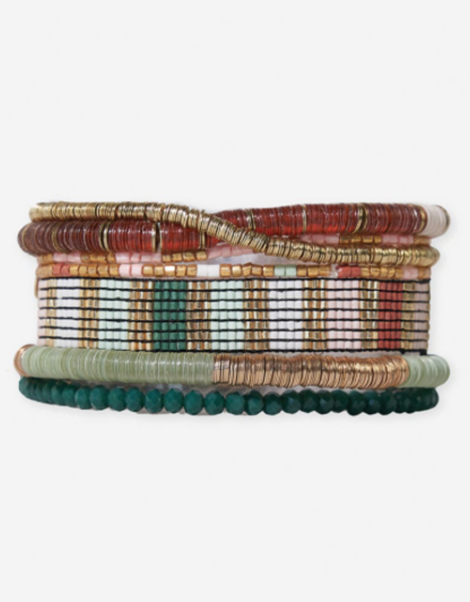 Bracelet Mixed Stack of 7 Desert Dream