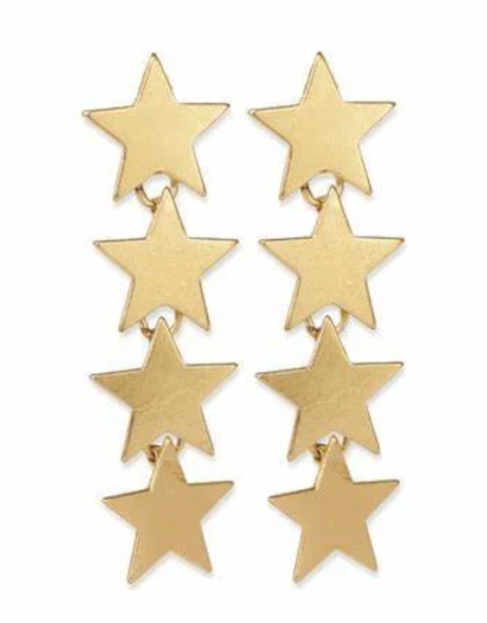 Earring Juliet Falling Stars Brass