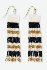 Earrings Billie Horizontal Stripes Black