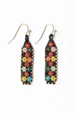 Nadia Floral Design Petite Luxe Earring Black