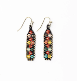 Nadia Floral Design Petite Luxe Earring Black