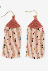Earring Agnes Confetti Desert Beaded Fringe