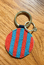 Kelsey Bananas Seed Bead Bag Accessory Key Ring Red Kelsey Bananas Seed Bead Bag Accessory Key Ring Red