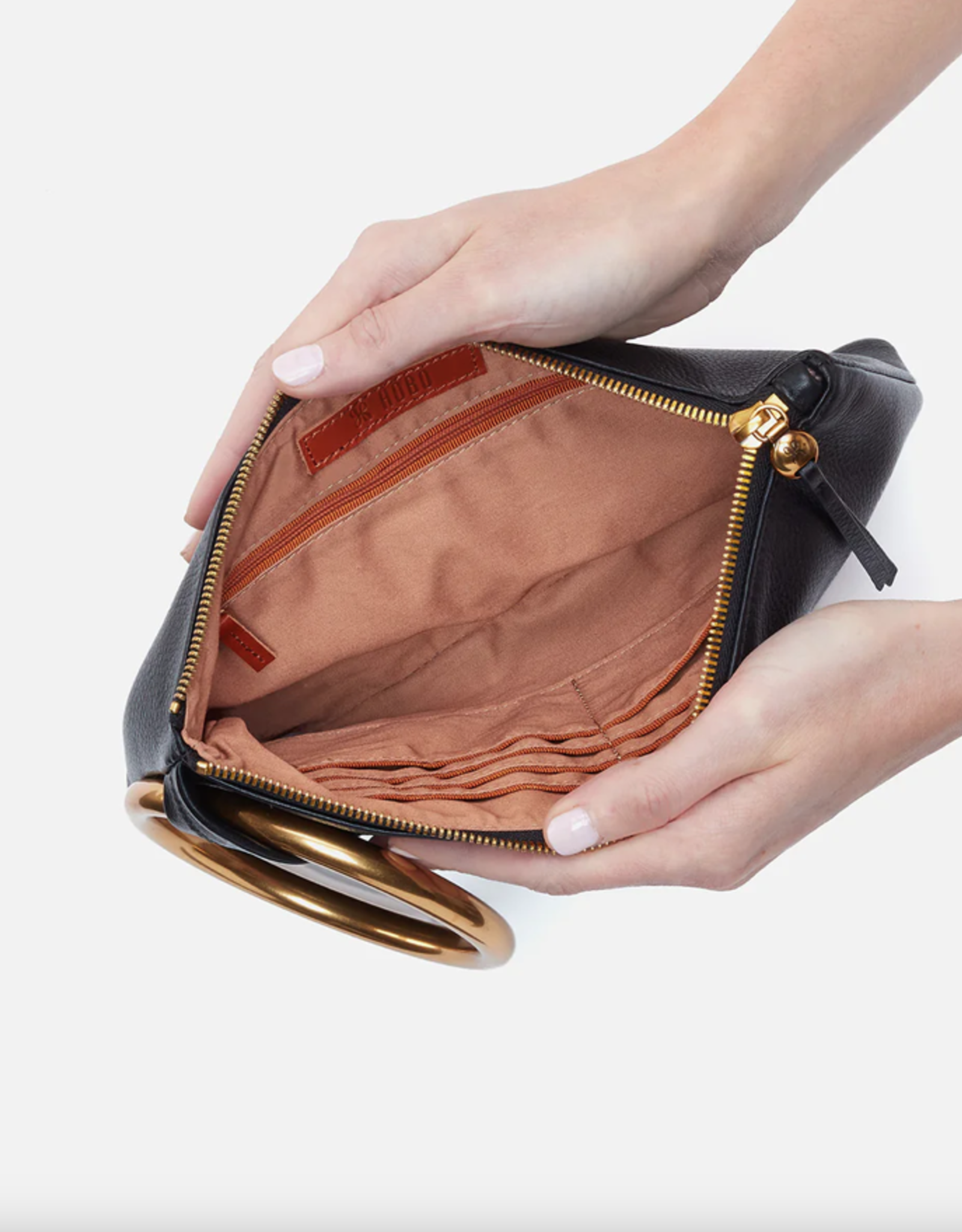 Sheila Ring Clutch Black