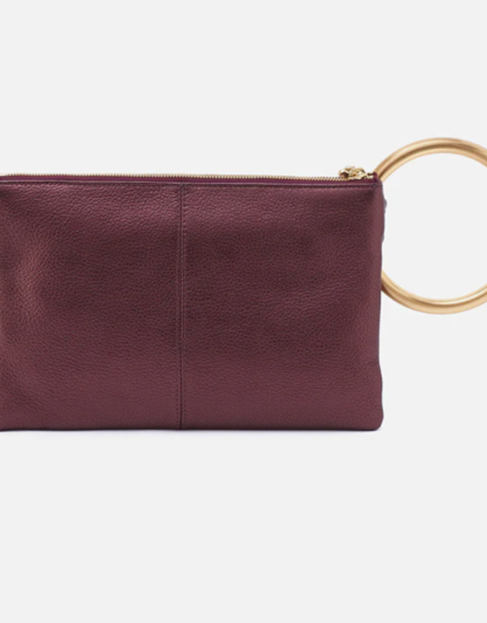 Sheila Ring Clutch Frosted Plum