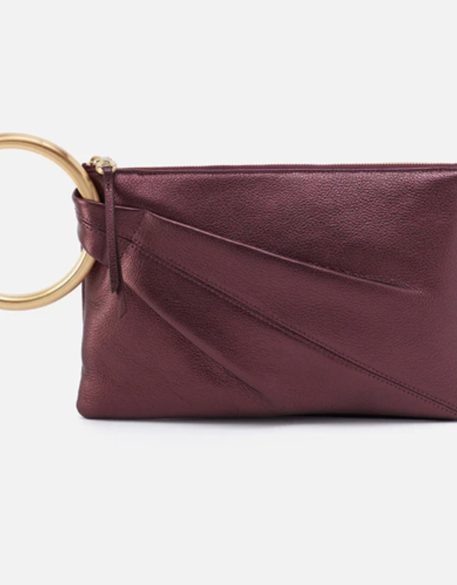 Sheila Ring Clutch Frosted Plum