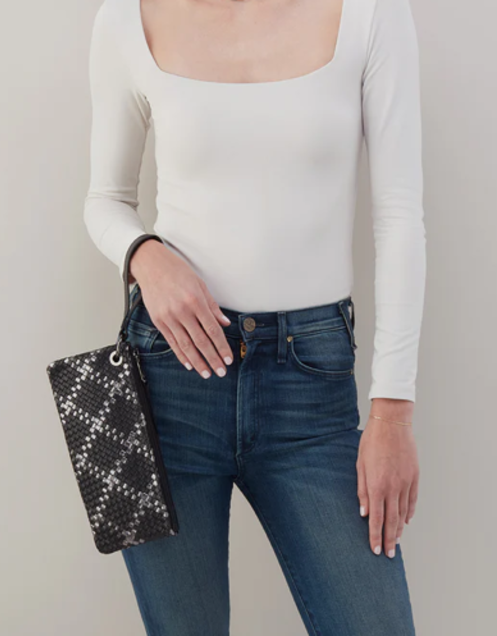 Vida Black Metallic Woven