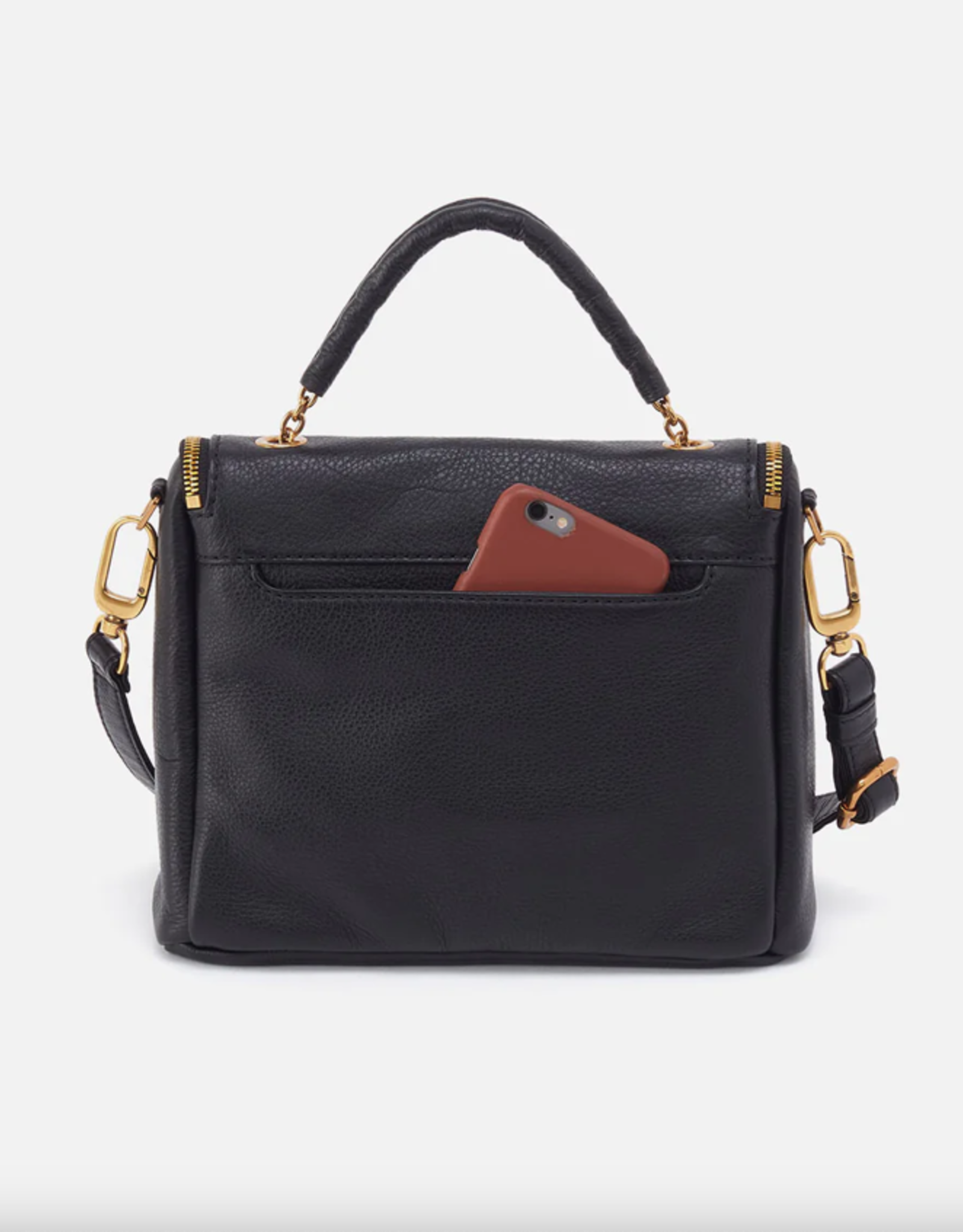 Fern Top Handle Satchel Black