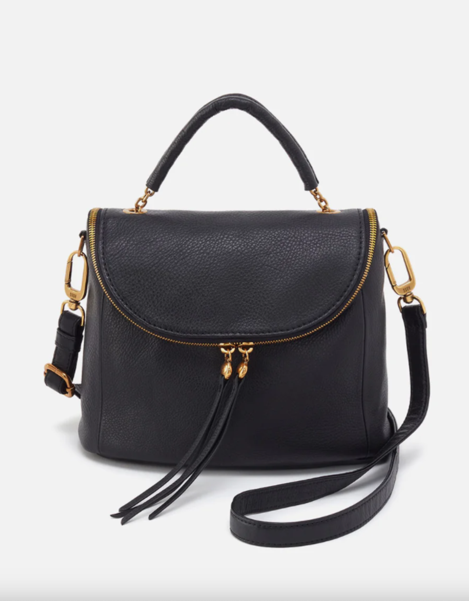 Fern Top Handle Satchel Black