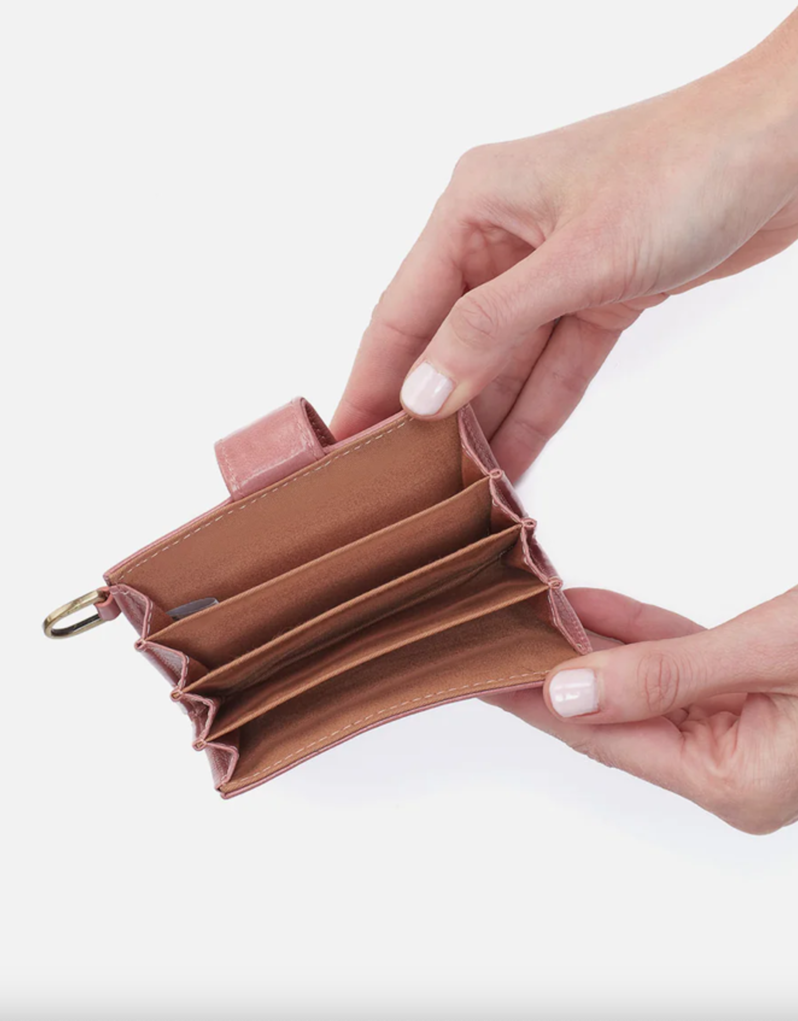 Jean Accordion Card Case Rose