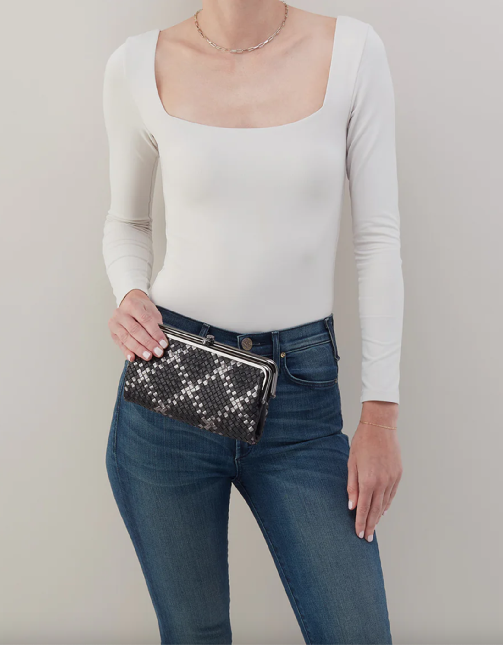 Lauren Black Metallic Woven
