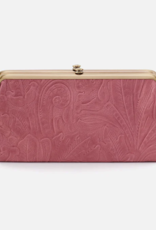 Lauren Clutch Wallet Mauve Embossed