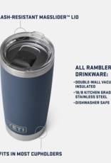 Rambler 20oz Tumbler Big Sky Blue