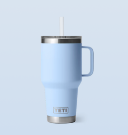 Rambler 35oz Straw Mug Big Sky Blue
