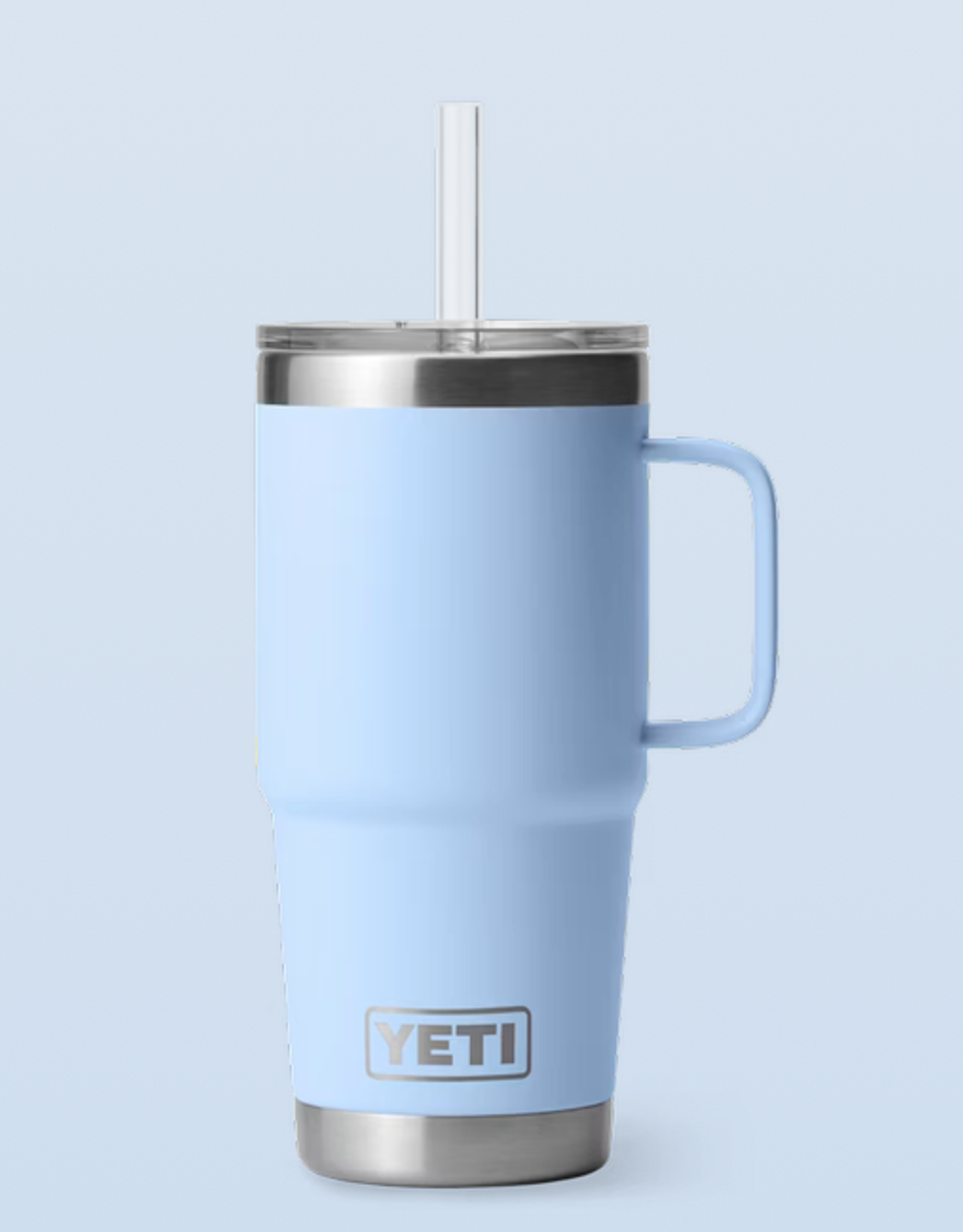 Rambler 25oz Straw Mug Big Sky Blue
