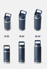 Rambler 18oz Straw Bottle Navy