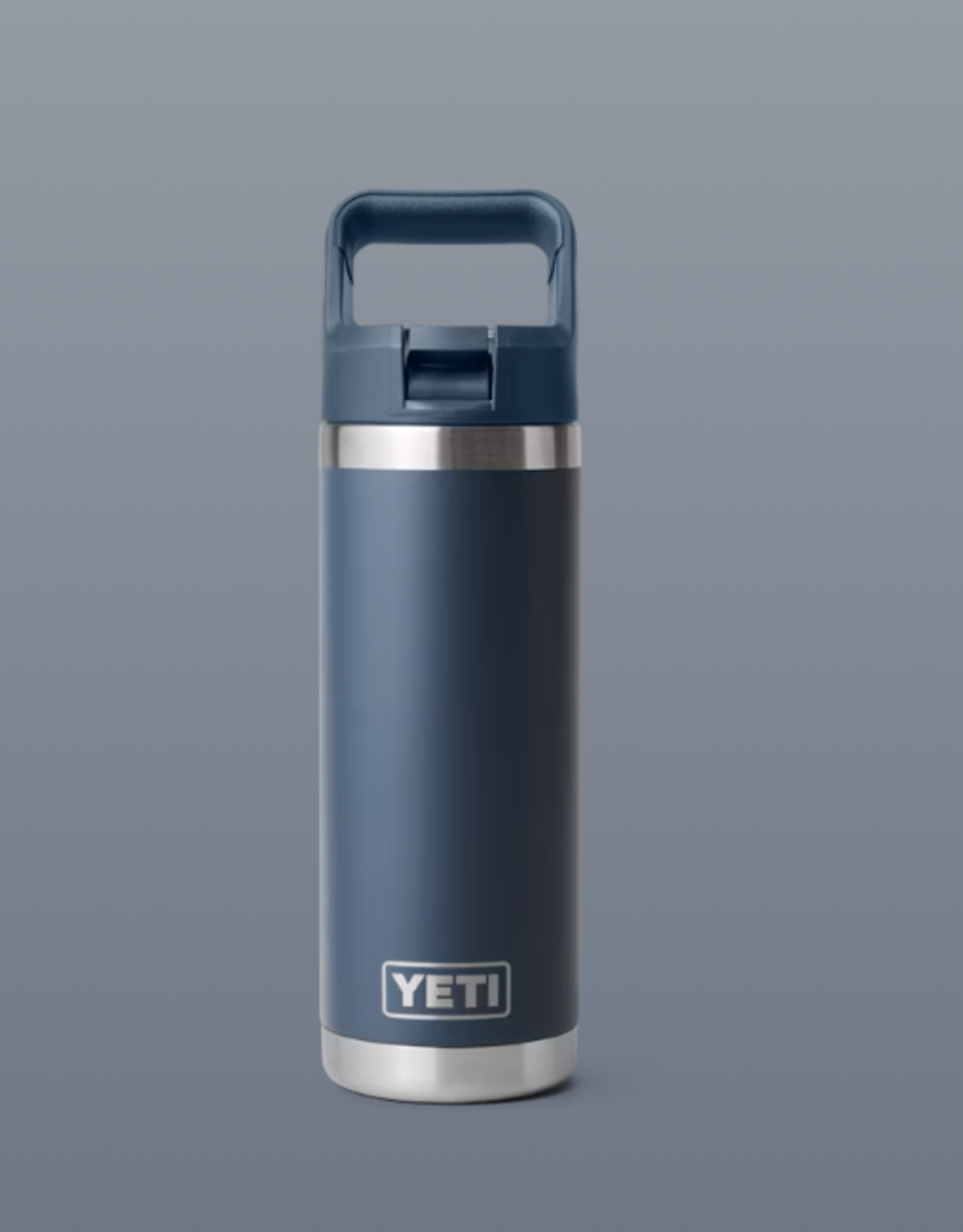 Rambler 18oz Straw Bottle Navy