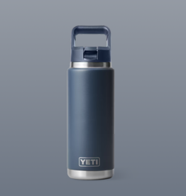 Rambler 26oz Straw Bottle Navy
