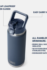 Rambler 26oz Straw Bottle Navy
